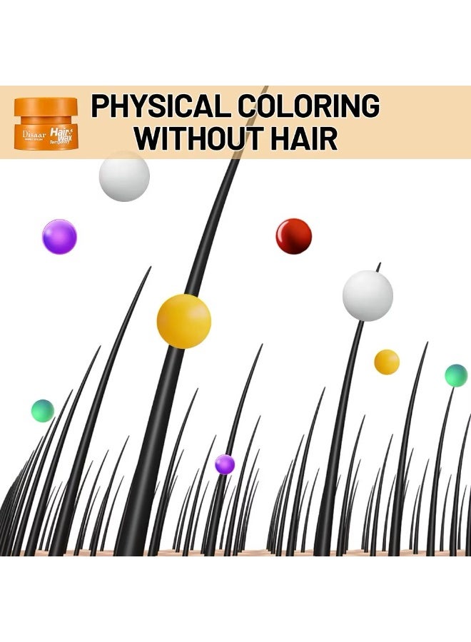 Disaar Shapely Stylish Hair Wax Temporary Instant  Color Easy To Clean Without Damaging Hair Gray - Image 3