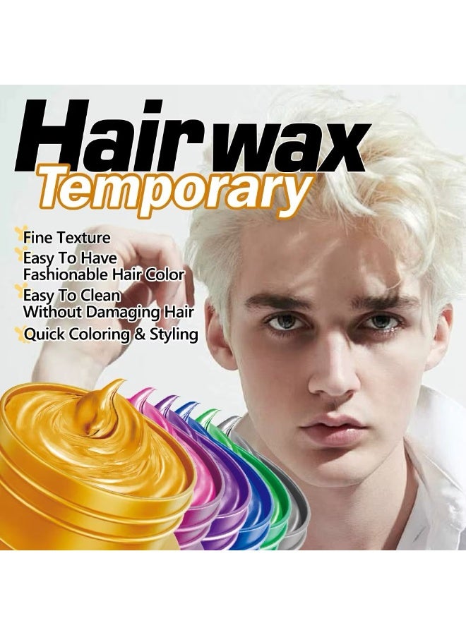 Disaar Shapely Stylish Hair Wax Temporary Instant  Color Easy To Clean Without Damaging Hair Gray - Image 5
