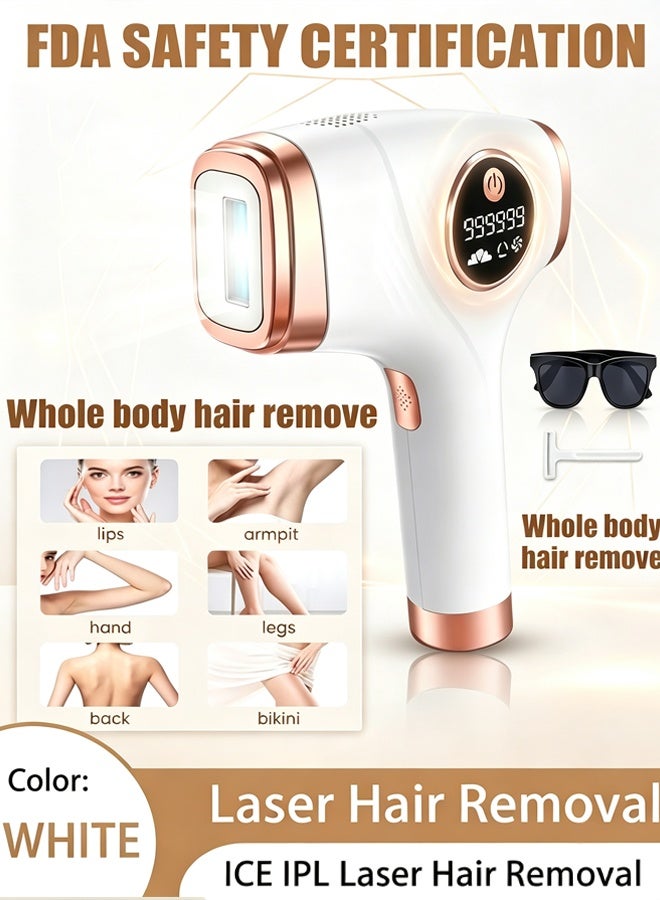 MARSKE IPL Hair Removal Device with Cooling Function, Home Permanent Hair Reduction for Women Men, Painless Hair Remover Skin Rejuvenation & Acne Spot Treatment - Image 1