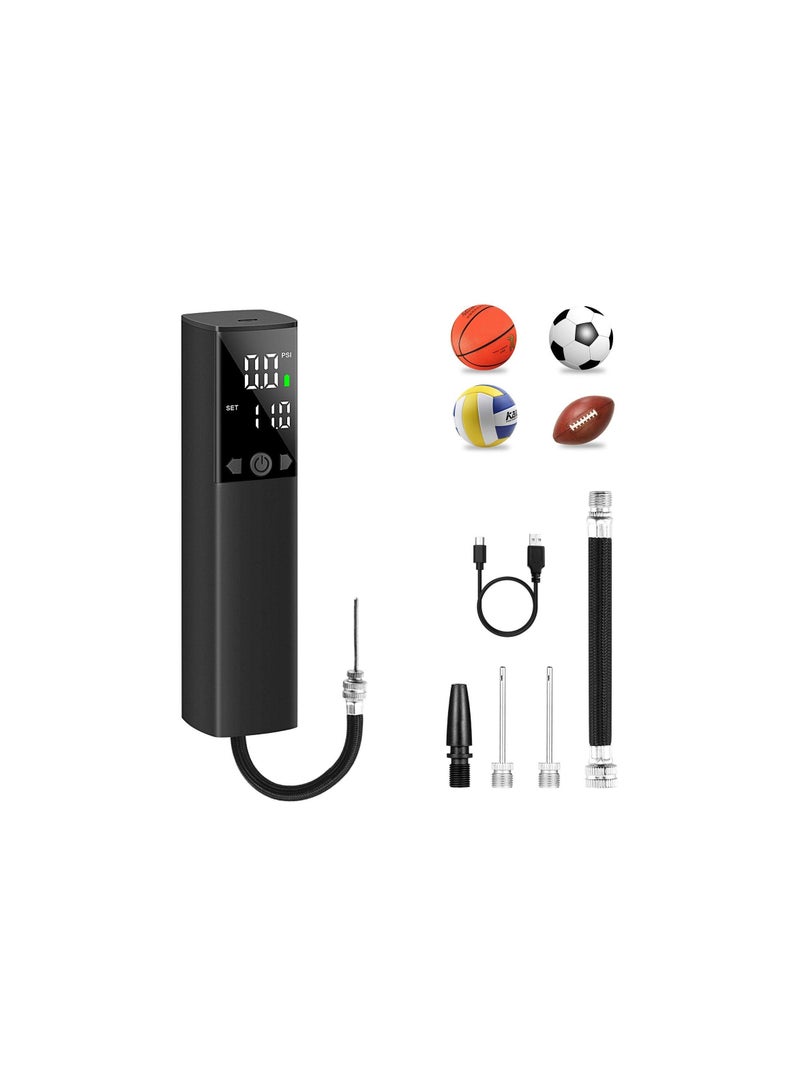 Y&D Electric Ball Pump, for Sports Balls Basketball Air Pump with Lcd Display, Rechargeable Football, Basketball, Volleyball, Rugby, Soccer, Beach Ball, Swimming Ring, Easy to Carry Out  - Image 1