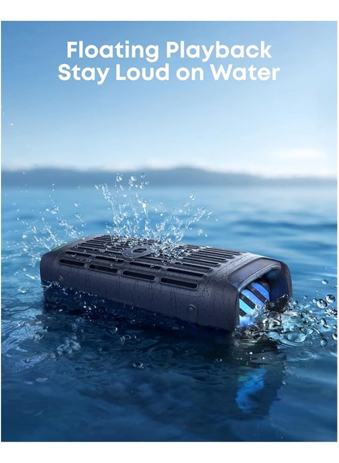Soundcore Boom 3i by Anker, Rugged Outdoor Speakers, IP68 Waterproof, Floating Playback, Saltwater-Resistant, BassUp 2.0, 50W Portable Speaker, Bluetooth 5.3, 16H, TWS, Kayak/Fishing/Camping - Blue - Image 3