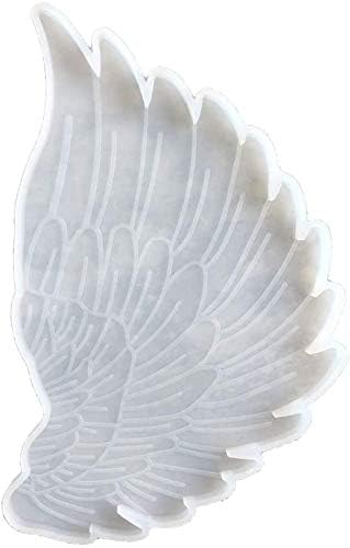 R H LIFESTYLE Creative DIY Multipurpose Transparent Silicone Coaster Mold (Angel Wing Mold 1PC, 16 X 10 cm) SM3571 - Image 2