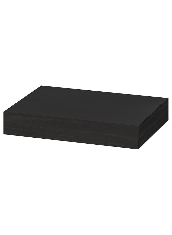 Wall shelf, black-brown, 30x26 cm - Image 1