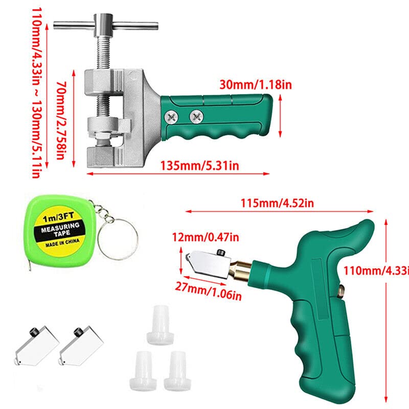 Up To Date Products & Tools Up To Date Products Tools Manual Tile Saws Cutter Tile Cutter 2 in 1 Cutting Hand Tile Cutter Glass Cutter Up To Date Products Tools by Mr DIY Crafts  - Image 3