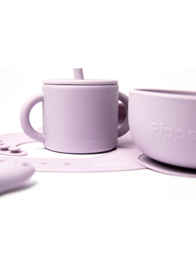 Pippeta The Pippeta Silicone Baby Cup with Straw is designed to help your baby transition smoothly to independent drinking. Its 2-in-1 design allows it to be used as both an open cup and a straw cup, supporting essential developmental skills. Made from BPA-free, food-grade silicone, it is soft, safe, and durable for everyday use. The double handles are perfectly sized for little hands, making it easy to hold and encouraging confidence. Unbreakable and easy to clean, it is both microwave and dishwasher safe. A practical and thoughtfully designed feeding essential for growing babies. - Image 5