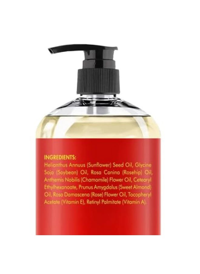 Majestic Pure MAJESTIC PURE Rose Massage Oil - Hydrating, Calming, Warming, Relaxing & Rejuvenating Body Oil - Premium Grade, Made with Natural Oils - Skin Care for Men and Women - Made in USA - 8 fl oz  - Image 3
