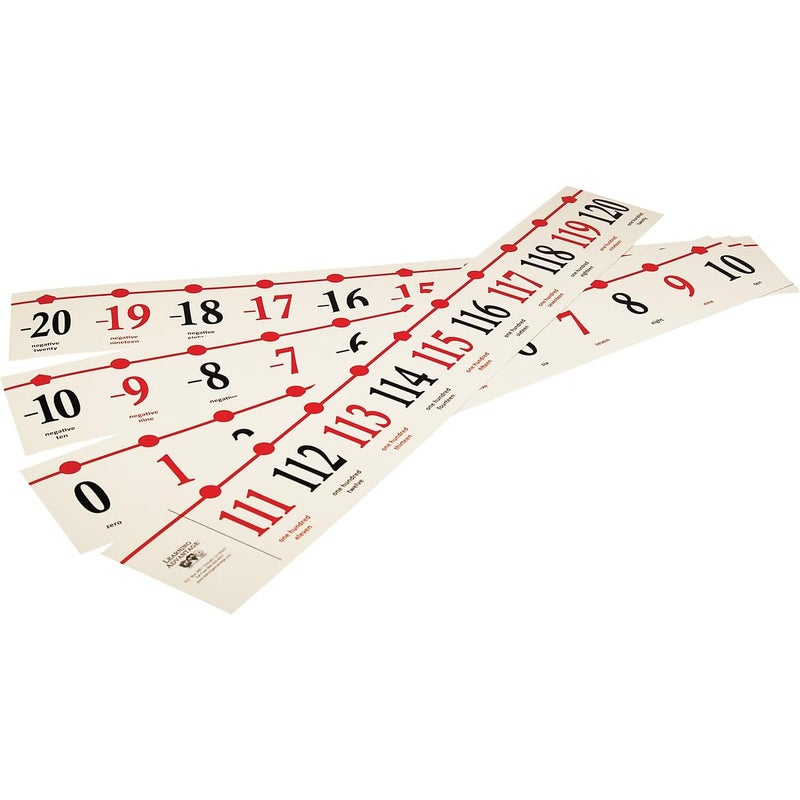 LEARNING ADVANTAGE Classroom Number Line -20 to 120 - Large Size for School Walls - 37ft Long - Easy to Read from the Back of The Classroom - Image 3