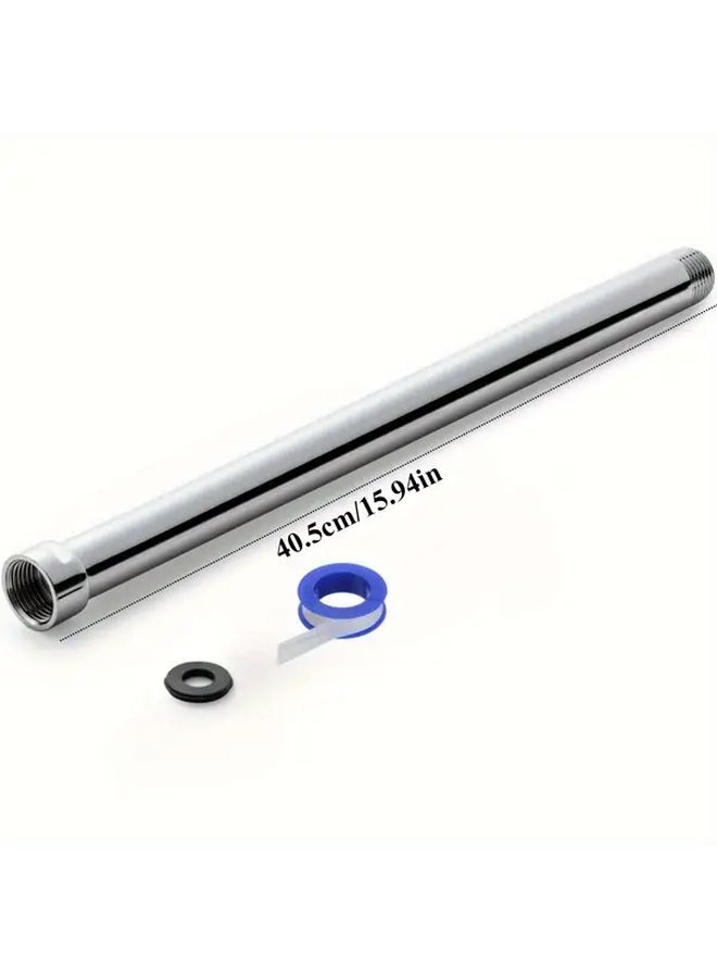 12 Inch Heavy Duty Adjustable Shower Arm Extension 304 Stainless Steel Chrome Finish - Image 5