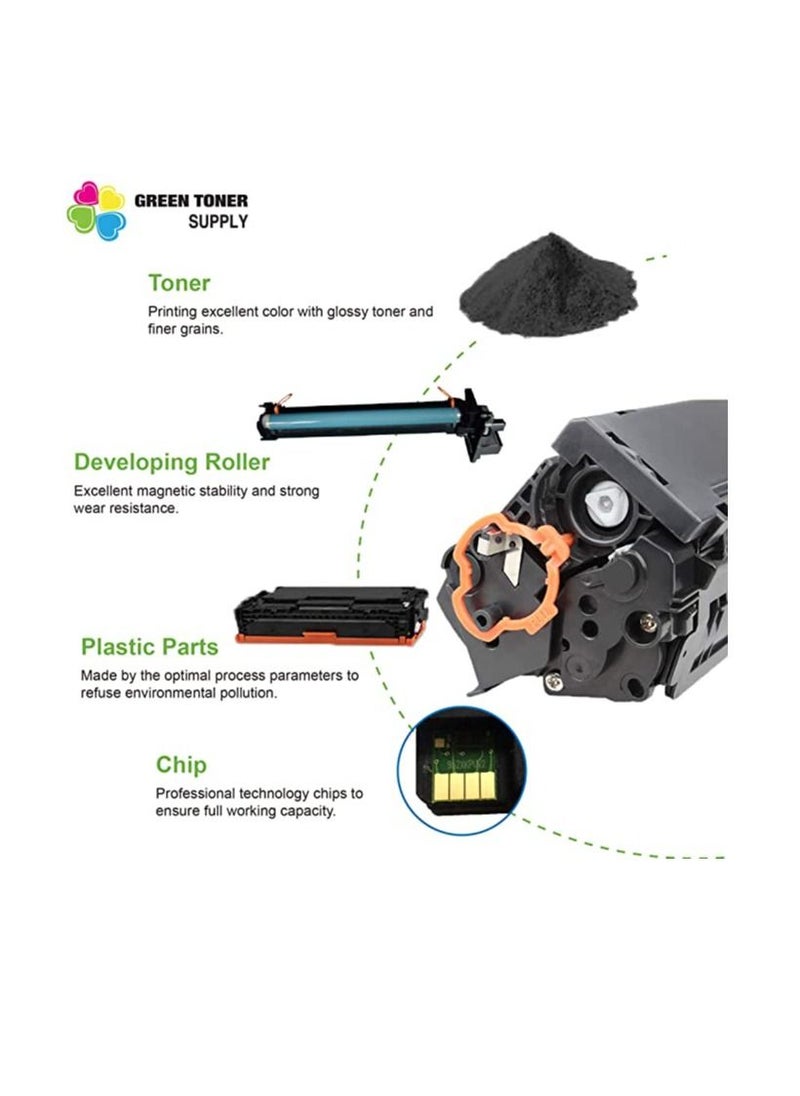 Terabyte - Terabyte Compatible 207X 207A Toner Cartridge Multipack Replacement for Color Laserjet Pro MFP M283fdw M255dw M282nw M283fdn M255nw W2210A W2210X W2211X W2212X W2213X Ink -B C Y M - Image 1