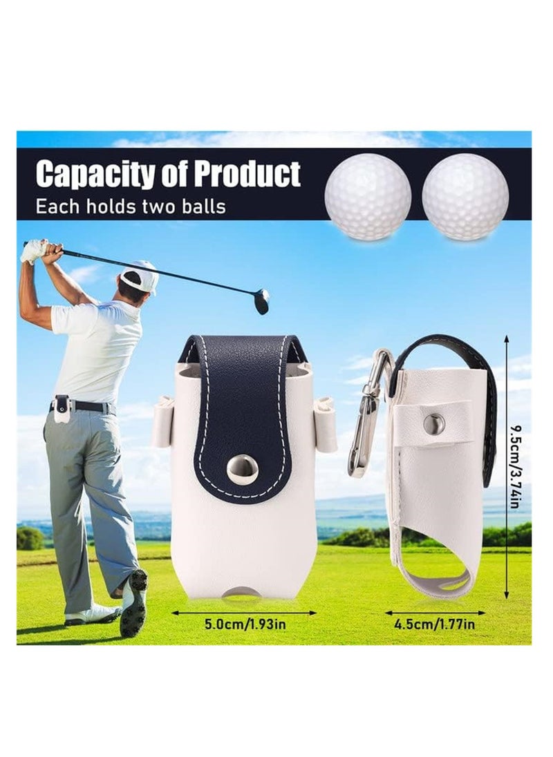 SYOSI Golf Ball Waist Bag, Lightweight Portable Golf Utility Pouch with Clip, Golf Ball Storage Pocket Golf Tee Bag Utility Pouch Sports Accessories for Golfer  - Image 2
