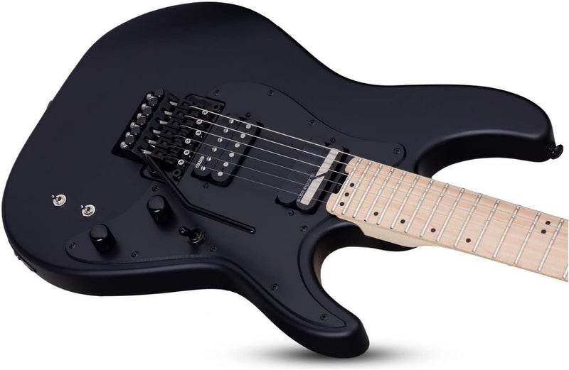 Schecter Sun Valley Super Shredder Electric Guitar with Floyd Rose and Sustaniac - Satin Black - Image 4