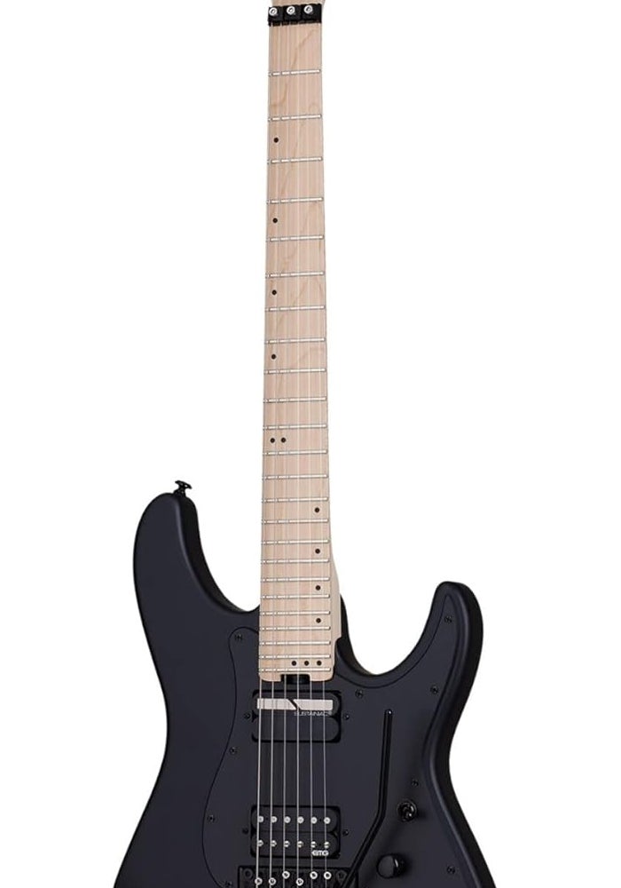 Schecter Sun Valley Super Shredder Electric Guitar with Floyd Rose and Sustaniac - Satin Black - Image 1