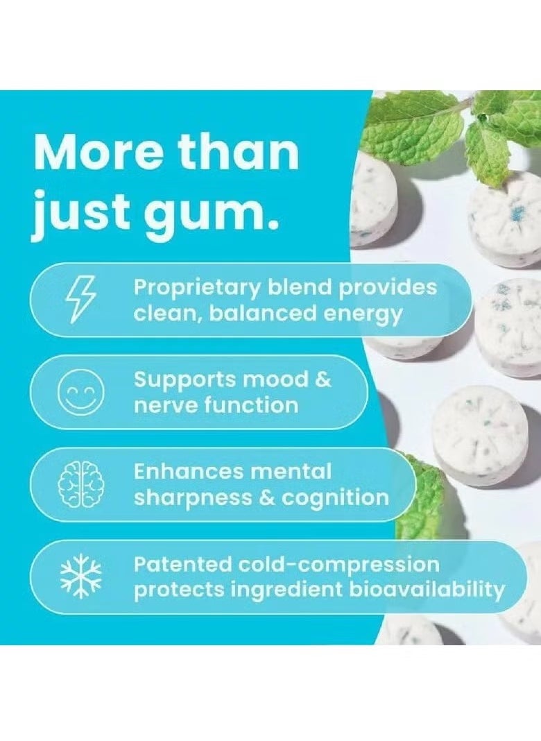 Mints Energy Caffeine Mints (54 Pieces) - Sugar Free with L-theanine + Natural Caffeine + Vitamin B12 & B6 - Nootropic Energy & Focus Supplement for Women & Men - Keto & Vegan, Peppermint Flavor  - Image 4
