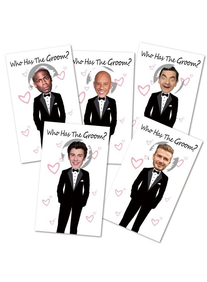 ukebobo Cute Bridal Shower Games - Scratch Off Bridal Shower Game.Funny Bachelorette Party Games - Who Has the Groom - 33 sheets - Image 1