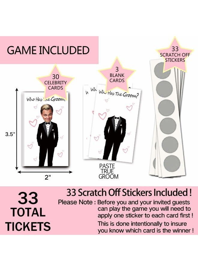 ukebobo Cute Bridal Shower Games - Scratch Off Bridal Shower Game.Funny Bachelorette Party Games - Who Has the Groom - 33 sheets - Image 2
