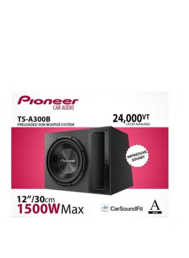 Pioneer 12-inch subwoofer, model TS-A300B, 1500 watts, amplifier - Image 2