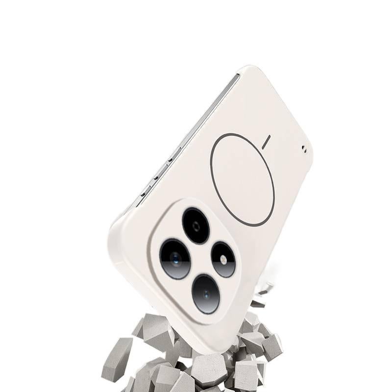 غطاء MagSafe بPC لـ Redmi Note 15 مع مغناطيس قوي وحماية من السقوط مع مقاوم للصدمات مع تصميم بدون إطار مع ملمس ناعم باللون أسود مغناطيسي للعائلة أثناء التنقل لترتيب الأغراض - Image 5