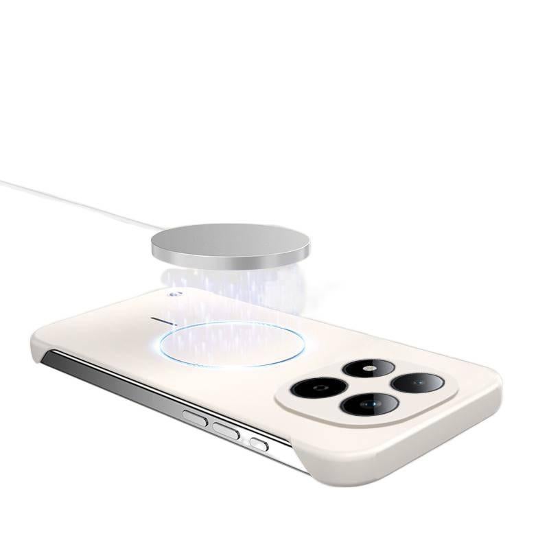 غطاء MagSafe بPC لـ Redmi Note 15 مع مغناطيس قوي وحماية من السقوط مع مقاوم للصدمات مع تصميم بدون إطار مع ملمس ناعم باللون أسود مغناطيسي للعائلة أثناء التنقل لترتيب الأغراض - Image 4