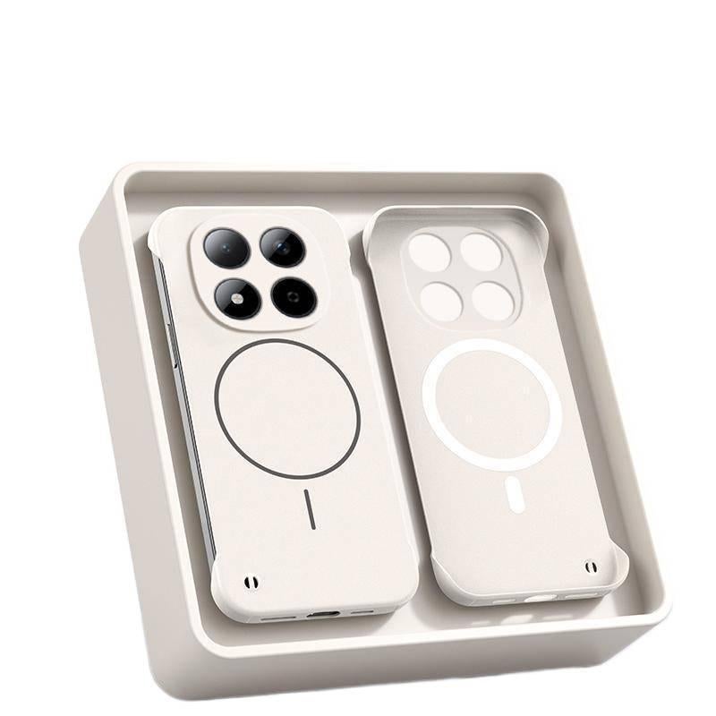 غطاء MagSafe بPC لـ Redmi Note 15 مع مغناطيس قوي وحماية من السقوط مع مقاوم للصدمات مع تصميم بدون إطار مع ملمس ناعم باللون أسود مغناطيسي للعائلة أثناء التنقل لترتيب الأغراض - Image 2