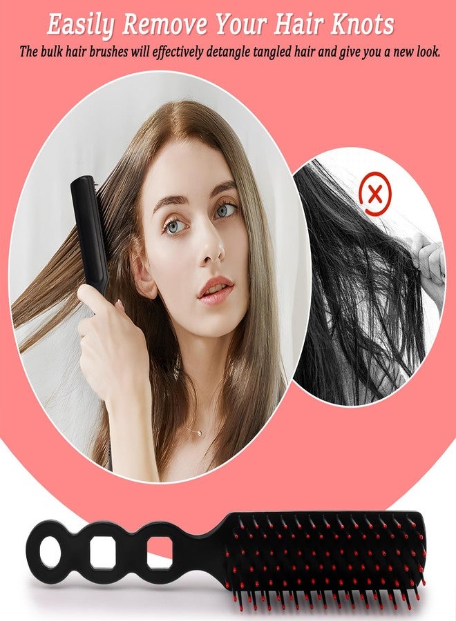 HOFASON 100 Pcs Bulk Hair Brushes for Homeless Supplies, Individually Wrapped Disposable Hair Brushes Nylon Bristles Detangling Hair Brush for Women Hotel Nursing Charity - Image 3