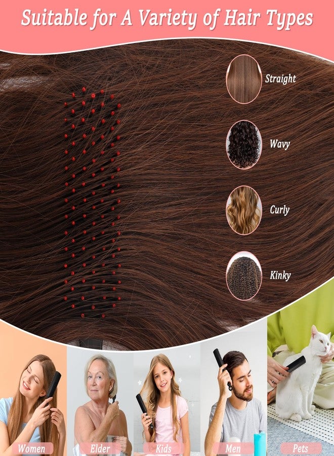 HOFASON 100 Pcs Bulk Hair Brushes for Homeless Supplies, Individually Wrapped Disposable Hair Brushes Nylon Bristles Detangling Hair Brush for Women Hotel Nursing Charity - Image 4