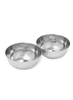 BLACKSTONE Stainless Steel Mixing Serving Bowls for Kitchen Set of 2Pc 13cm - 500ml  - Image 2