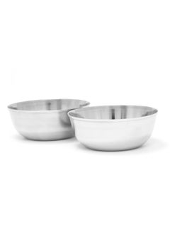 BLACKSTONE Stainless Steel Mixing Serving Bowls for Kitchen Set of 2Pc 13cm - 500ml  - Image 1