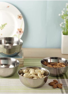 BLACKSTONE Stainless Steel Mixing Serving Bowls for Kitchen Set of 2Pc 13cm - 500ml  - Image 4