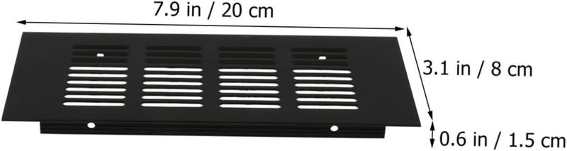 LIFKOME 4pcs Aluminum Alloy Vent Cover for Cabinets and Wardrobes Air Grille for Control Shoes and Furniture Easy Installation - Image 2