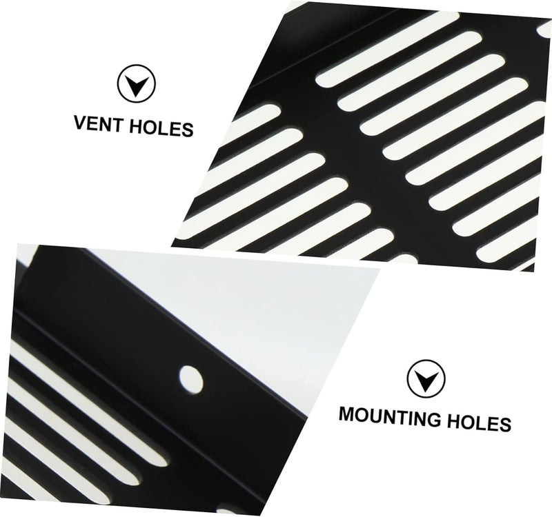 LIFKOME 4pcs Aluminum Alloy Vent Cover for Cabinets and Wardrobes Air Grille for Control Shoes and Furniture Easy Installation - Image 4