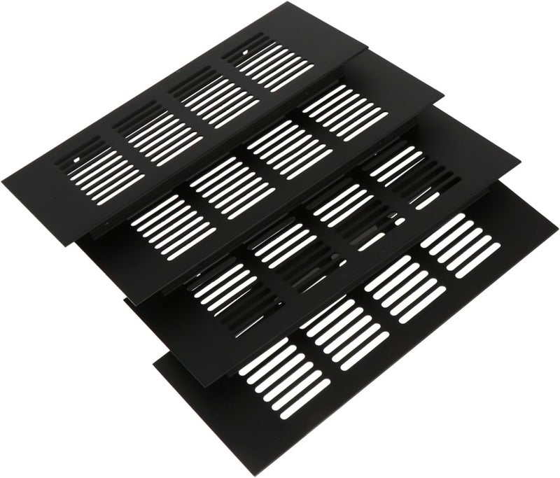 LIFKOME 4pcs Aluminum Alloy Vent Cover for Cabinets and Wardrobes Air Grille for Control Shoes and Furniture Easy Installation - Image 1