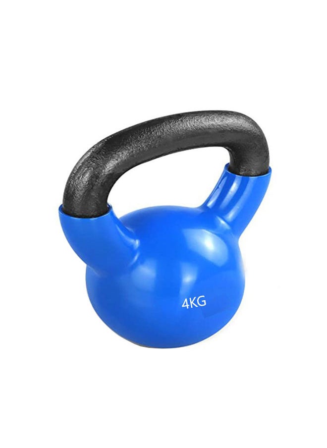 CROSS FITNESS Vinyl Coated Kettlebell With Comfort Grip 4Kgs  - Image 1