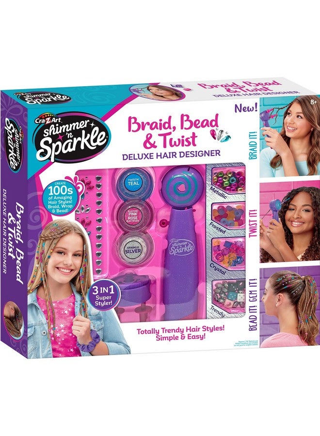 كري-زي-آرت ضفيرة شعر فاخرة من كري-زي-آرت شيمر آند سباركل مع خرز ولفات - Image 1