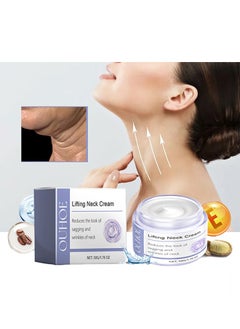 OUHOE Lifting Neck Cream, Neck Tightening and Lifting Cream, Effective Anti Wrinkle Creams, Reduce Double Chin, Firm Sagging Skin 50g  - Image 1