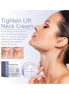 OUHOE Lifting Neck Cream, Neck Tightening and Lifting Cream, Effective Anti Wrinkle Creams, Reduce Double Chin, Firm Sagging Skin 50g  - Image 2