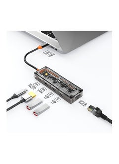 Y&D USB C Hub Multiport Adapter, 5 in 1 Docking Station, USB-C Adapter with HDMI 4K 30Hz, LAN RJ45, 100W PD, 3.0 and 2.0 for MacBook Pro/Air M1, iPad Pro/Air, Surface Pro 5-in-1 Dock  - Image 2