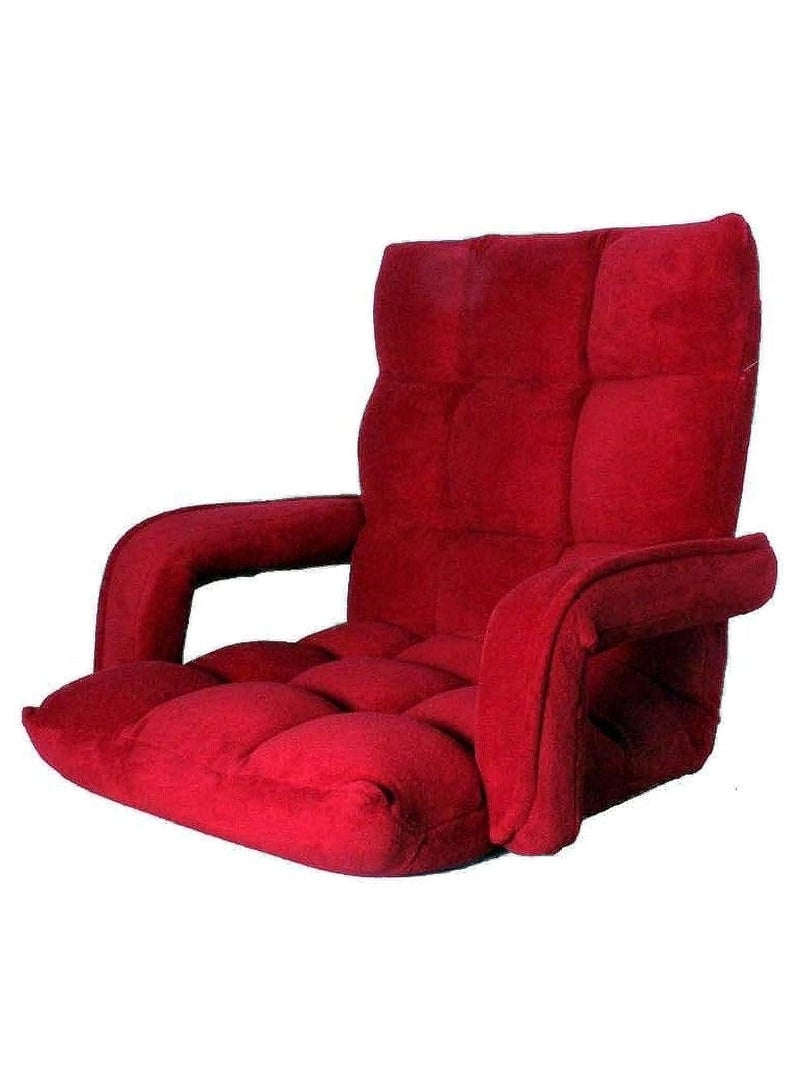 سمارت هوم كرسي أرضي قابل للطي فخم مبطن ومريح وناعم الملمس مع مسند زراع ، مقعد رحلات ،كرسي رياضي، كرسي خارجي وكرسي حديقة - Image 1