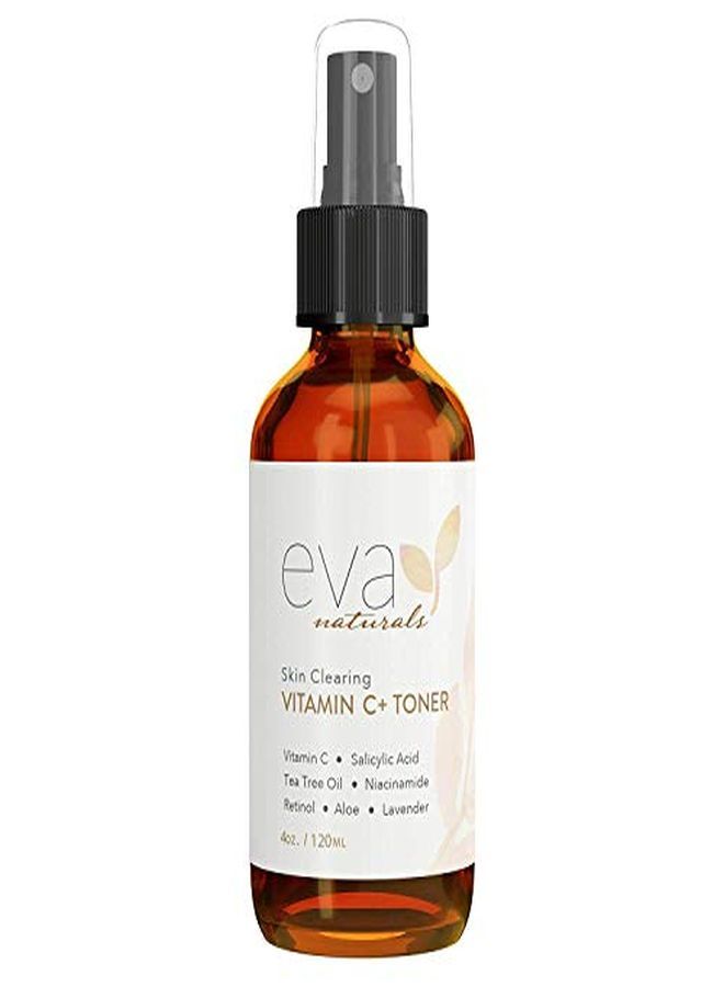 Eva Naturals Vitamin C Facial Toner Natural, Hydrating, AntiAging, Pore Minimizer Face Toner For Men And Women With Witch Hazel & Rose Water To Boost Collagen, Restore And Correct Skin 4 Oz - Image 2