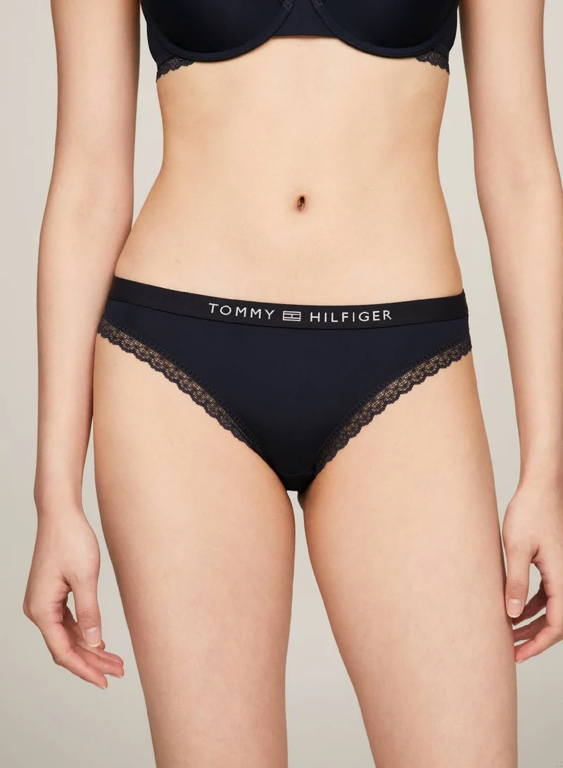 TOMMY HILFIGER Tonal Logo Lace Briefs