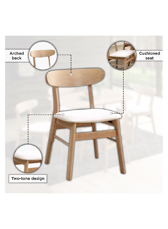 Home Box Nordic NXT 7-Piece 6-Seater Dining Set 140 x 76.3 x 80 cm  - Image 5