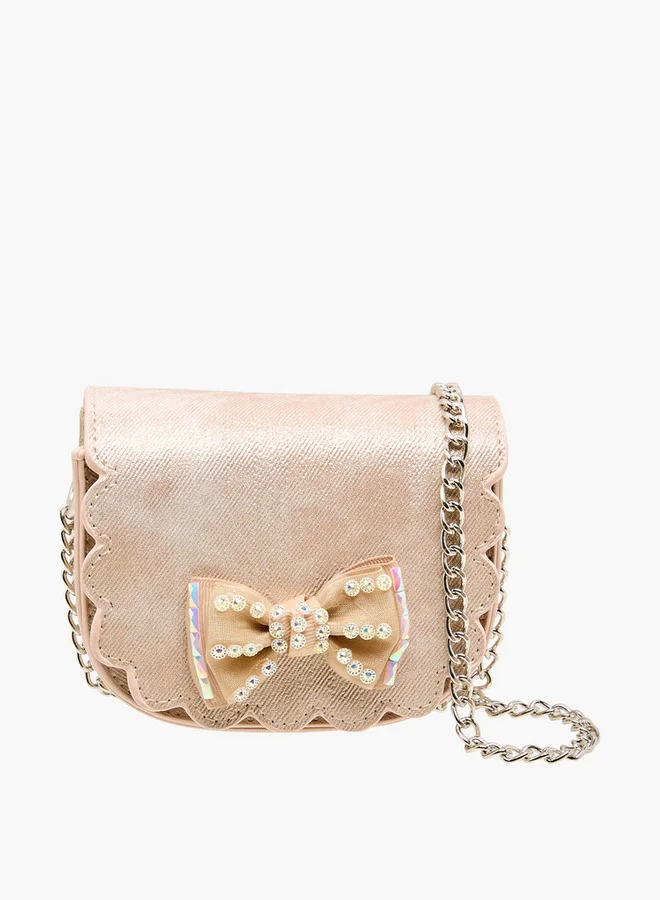Flora Bella By Shoexpress Flora Bella Scallop Hem Crossbody Bag with Chain Strap Ramadan Collection