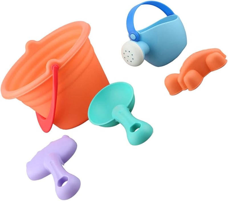 5Pcs PVC Sand Toy Beach Set For Kids Outdoor Seaside Play Random Color - Image 1
