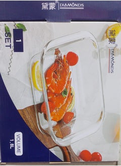 Volume Volume Square Pyrex Casserole Large 1.8 Heat Resistant Multi-Purpose  - Image 4