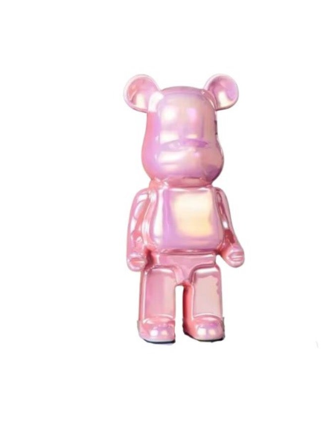 Decorative Art Bear Toy Figurine 28x10cm, Versatile Coin Bank, Pink Color. - Image 1