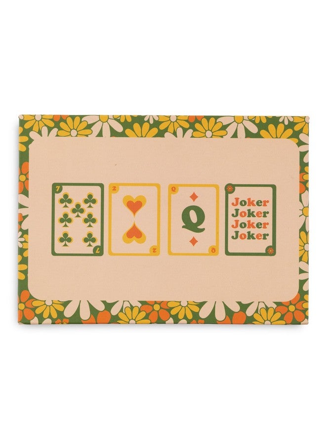 ban.do ban.do 2 Decks of Playing Cards, 52-Count Standard Card Deck with Case, Cute Playing Cards in Decorative Storage Box, Floral  - Image 2