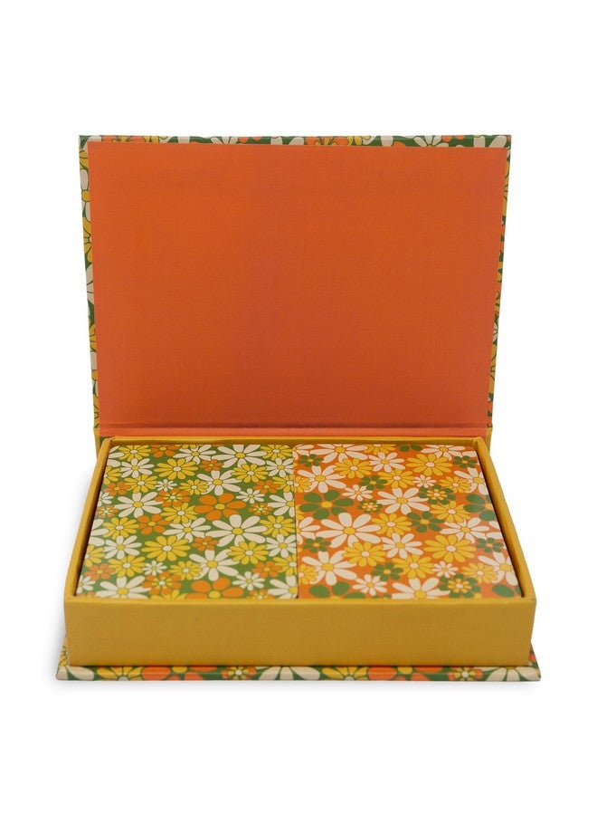 ban.do ban.do 2 Decks of Playing Cards, 52-Count Standard Card Deck with Case, Cute Playing Cards in Decorative Storage Box, Floral  - Image 3