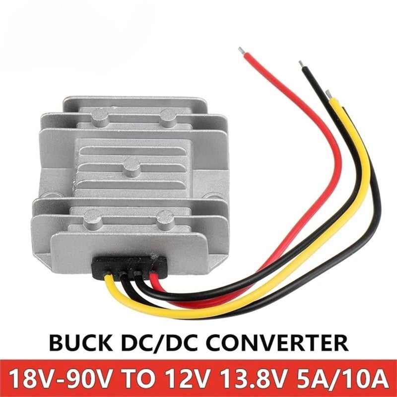 1pcs 72V 60V 48V 36V 24V to DC 12V 13.8V 5A 10A Reducer Buck Regulator Voltage Step Down Converter(72V(18-90V)-13.8V10A) - Image 2