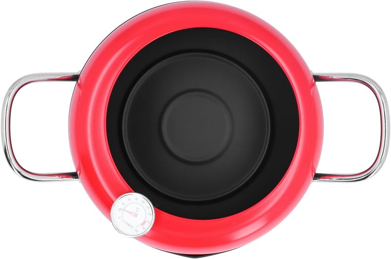 Continuous warehouse supply Keenso Japanese Frying Pan, Iron Cooking Pot with Oil Temperature Display for Authentic Cooking, Suitable for Traditional Japanese Dishes (Red) Moisture wear upgraded quality Local licensed courier Affordable purchase options All user friendly build Anti topple design Economical varied design options Daily repeated use trusted quality Various fittings Multi-purpose fine material Multi usage Organized shipment arrange Budget friendly trendy design Climate adapted delivery plan Narrow & wide space compatible Gulf market trial optimized design Multi-demand satisfied design Multi-use well optimized build Licensed warehouse stored goods Bulk storage easy optimized build Batch uniform stable quality Global mainstream design picks Moisture proof Tight fitted parts Gulf climate upgraded quality - Image 3