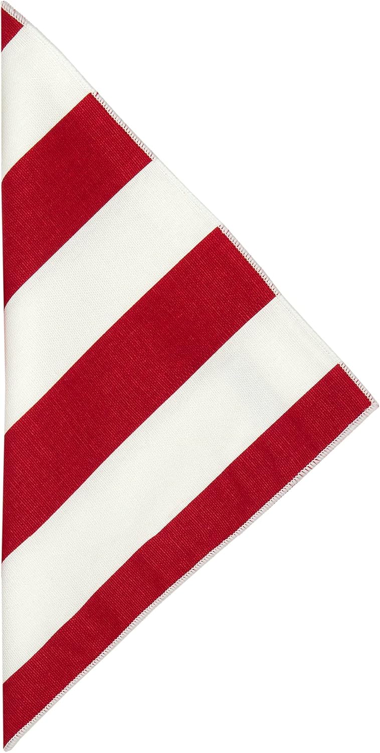 Decorative Things Red Table Linens Cloth Napkins 18 Dinner 100 Cotton Fourth of July Table Decor Summer Party Use with White or Red Tablecloth Pk 12 - Image 2