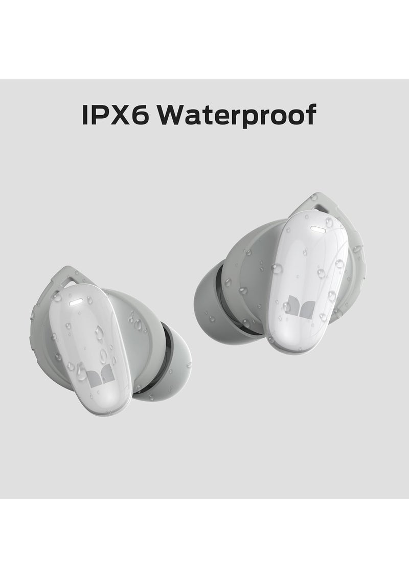 Monster N-Lite 206 Wireless Earbuds Bluetooth 5.4 in Ear Headphones, Bluetooth Ear Buds Built-in Microphone, Touch Control, Comfortable Fit, USB-C Fast Charging, IPX6 Waterproof, 25H Playtime  - Image 3